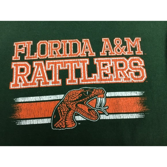 FAMU Florida A&M University Russell Athletics Boy's Green Long Sleeved Tshirt 8M - Picture 2 of 6